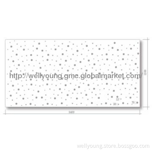 perforated sound absorbing panel